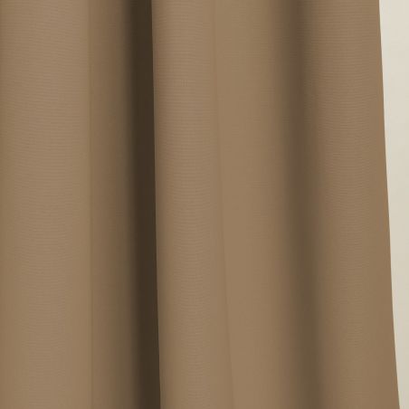 4in1 Raumteilervorhang mit Lärmschutz Thermoisolierung Verdunkelung nach Maß Beige MC8220