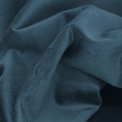 Raumteilervorhang mit Lärmschutz Samt Venise nach Maß Blau MC56