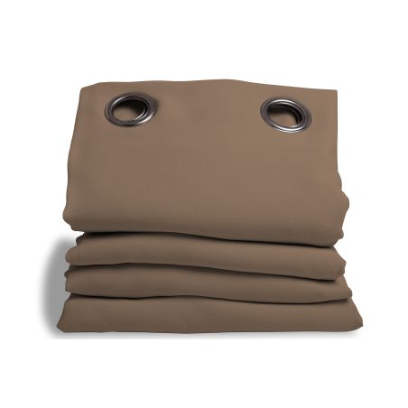 3in1 Lärmschutzvorhang mit Thermoisolierung Verdunkelung Taupe MC740