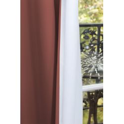 3in1 Lärmschutzvorhang mit Thermoisolierung Verdunkelung Cocoon Terracotta MC7005