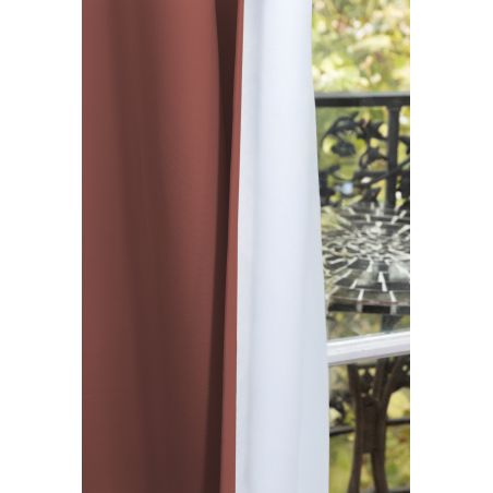 3in1 Lärmschutzvorhang mit Thermoisolierung Verdunkelung Cocoon Terracotta MC7005