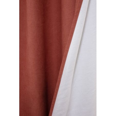 3in1 Lärmschutzvorhang mit Thermoisolierung Verdunkelung Romy Terra Cotta MC7005