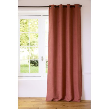 3in1 Lärmschutzvorhang mit Thermoisolierung Verdunkelung Romy Terra Cotta MC7005
